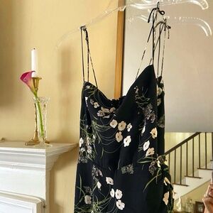 Reformation Kourtney Floral Print Midi Dress